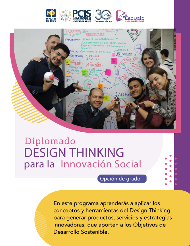 Brochure Diplomado en Design Thinking con énfasis en Innovación Social