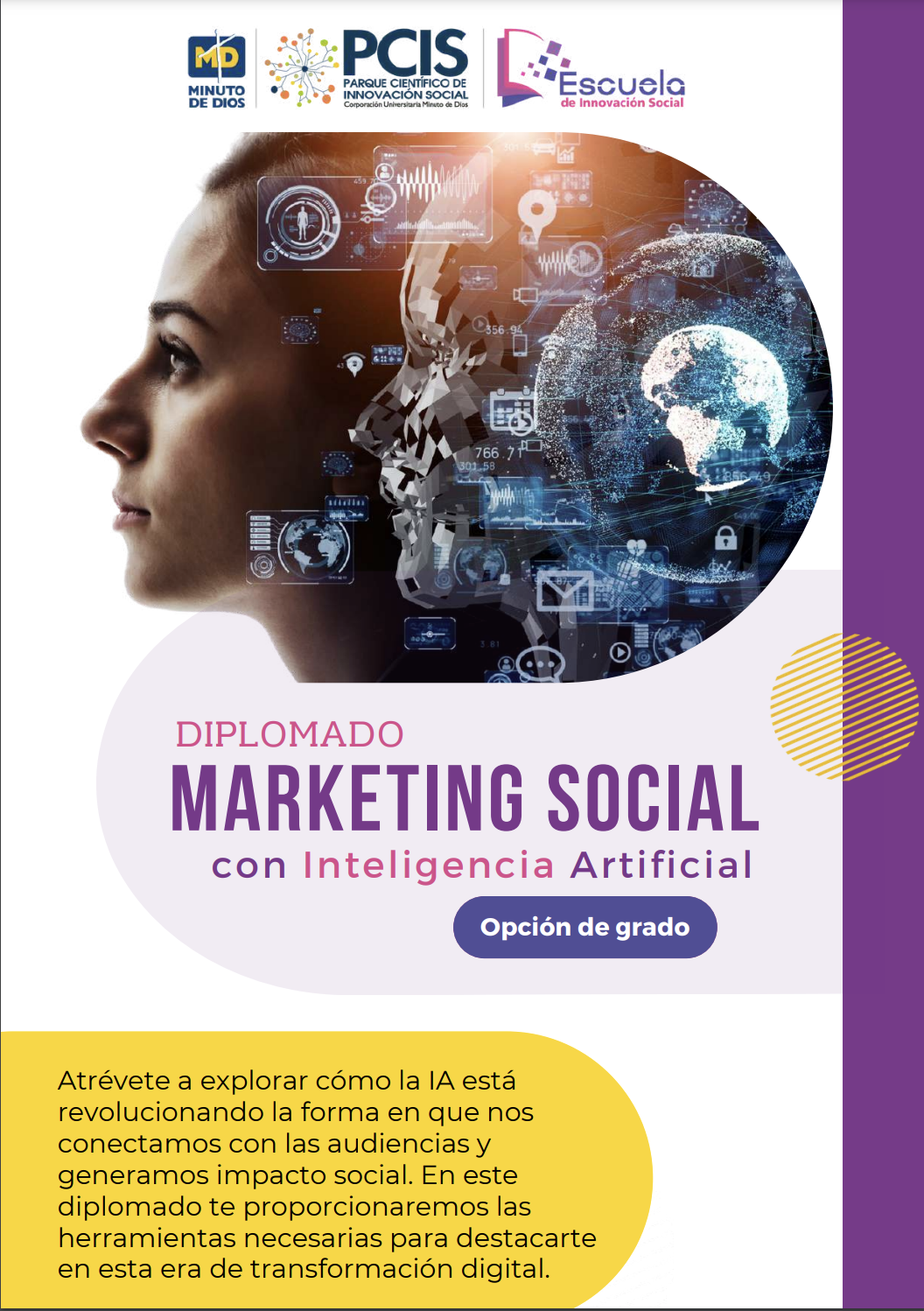 Diplomado como opción de grado: Marketing Social con Inteligencia Artificial, Escuela de Innovación Social - PCIS- UNIMINUTO